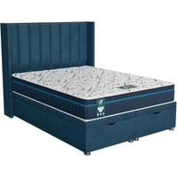 Luxe Loaf Ottoman Bed - Milan Midnight, Single 90 x 190 cm