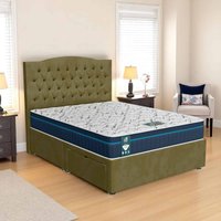 Luxe Chesterfield Divan Bed - Venice Olive, Double 135 x 190 cm