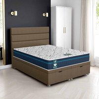 Luxe Classic Stripe Ottoman - Ascot Denim, Single 90 x 190 cm