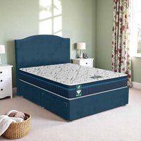 Luxe Dark Milan Loaf Divan Bed - Milan Midnight, Single 90 x 190 cm