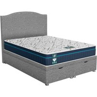 Luxe Loaf Ascot Ottoman - Ascot Grey, Queen Size 120 x 190cm (Small Double)