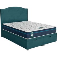 Luxe Loaf Milan Ottoman - Milan Teal, Queen Size 120 x 190cm (Small Double)
