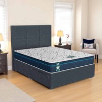 Ascot Panel Divan-Dark - Ascot Coal, Double 135 x 190 cm