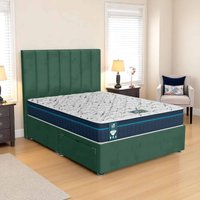Milan Wing back Divan-Dark - Milan Duck Egg, King Size 150 x 200 cm
