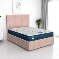 Milan Panel Divan-Light - Milan Pink, Double 135 x 190 cm