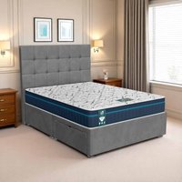 Venice Cubic Divan-Dark - Venice Grey, Super King 180 x 200 cm