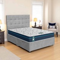 Venice Cubic Divan-Light - Venice Silver, Double 135 x 190 cm