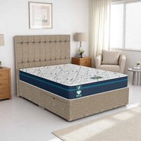 Ascot Stratford Divan-Light - Ascot Beige, Queen Size 120 x 190cm (Small Double)