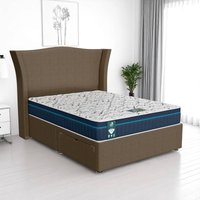 Ascot Maxcoil Divan - Wheat Linen, Double 135 x 190 cm