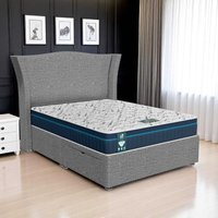 Ascot Maxcoil Divan - Ascot Grey, Queen Size 120 x 190cm (Small Double)