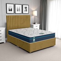 Milan William Oxford Divan-Dark - Milan Mustard, Super King 180 x 200 cm