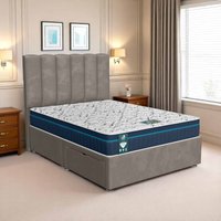 Milan Sonno Divan - Milan Silver, Queen Size 120 x 190cm (Small Double)