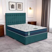 Milan Stratford Divan-Dark - Milan Teal, Queen Size 120 x 190cm (Small Double)