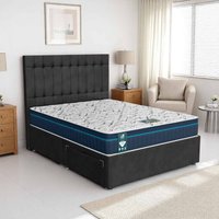 Venice Stratford Divan-Dark - Venice Black, Queen Size 120 x 190cm (Small Double)