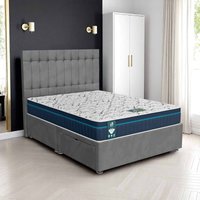 Venice Stratford Divan-Dark - Venice Grey, Queen Size 120 x 190cm (Small Double)