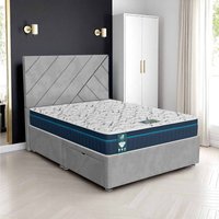Venice Beverlay Divan - Venice Silver, Queen Size 120 x 190cm (Small Double)