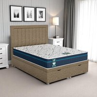 Ascot Piano Ottoman-Light - Ascot Brown, Queen Size 120 x 190cm (Small Double)