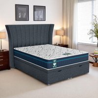 Ascot Polar Super Ottoman-Dark - Ascot Coal, Super King 180 x 200 cm