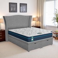 Ascot Maxcoil Ottoman-Dark - Ascot Grey, Super King 180 x 200 cm