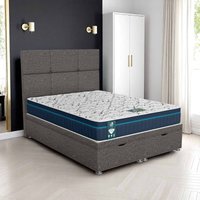 Wool Square Panel Ottoman - Chrome Wool, King Size 150 x 200 cm