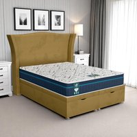 Milan Maxcoil Ottoman-Dark - Milan Mustard, Super King 180 x 200 cm