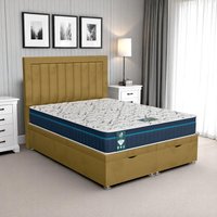 Milan Piano Ottoman-Dark - Milan Mustard, Queen Size 120 x 190cm (Small Double)