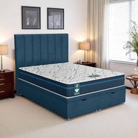 Milan Wing Back Ottoman - Milan Midnight, Super King 180 x 200 cm