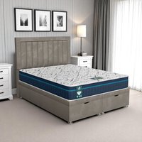 Milan Piano Ottoman-Light - Milan Silver, Single 90 x 190 cm
