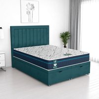 Milan Piano Ottoman-Dark - Milan Teal, King Size 150 x 200 cm