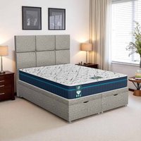 Napples Square Panel Ottoman - Naples Cream, King Size 150 x 200 cm
