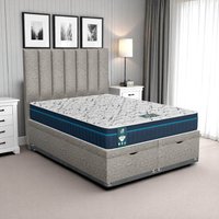 Napples Wing Back Ottoman - Naples Cream, Super King 180 x 200 cm