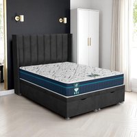Venice Stripe Curved Ottoman-Dark - Venice Black, Super King 180 x 200 cm