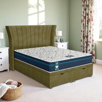 Venice Polar Super Ottoman-Dark - Venice Olive, Super King 180 x 200 cm