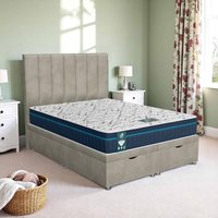 Venice Wing Back Ottoman - Venice Taupe, Super King 180 x 200 cm