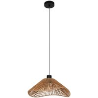 EGLO Lavister hänglampa, svart/naturell, papper