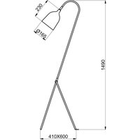 Aluminor Fifty lampa stojąca, biała