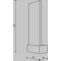 Maytoni, applique murale LED, dorée/transparente, hauteur 31 cm