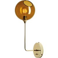 DESIGN BY US Ballroom Long vägglampa, bärnsten, glas, munblåst