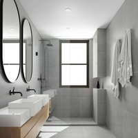 Briloner Plat LED-inbyggnadsspot, vit, Ø 7,5 cm, 4.000K