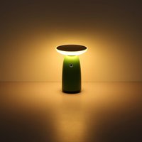 Globo Solar LED table lamp 36625, green, metal, 23 cm, dimmable