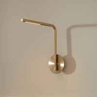 UMAGE LED-vägglampa Omni Pivot, mässingsfärgad, dimbar