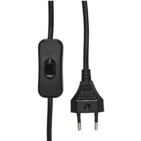 PR Home Bordslampa Solo, svart/vit, höjd 55 cm, tyg