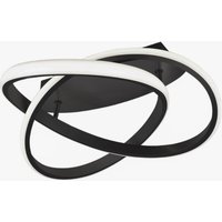 Reality Leuchten Plafonnier LED Course, noir mat, 3.000 K, Ø 45 cm