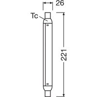 OSRAM LED glödlampa rör S15, S19, 22,1 cm, 4 W, 2 700 K