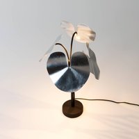 Holländer Controversia LED table lamp with dimmer, silver
