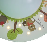 Niermann Standby Funny Forest Animals ceiling lamp, 1-bulb, 20 LEDs