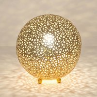 Holländer Lily Piccolo table lamp, Ø 33 cm, gold