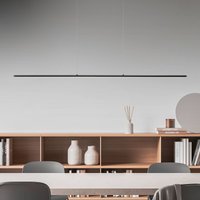 Quitani LED-pendellampa Margita, längd 118 cm, svart