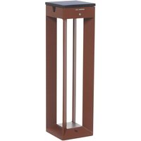 Les Jardins LED-solcellslampa Borne med sensor, 45 cm, corten
