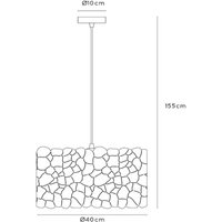 Lucide Almelo hänglampa, 1 lampa, svart/guld, metall
